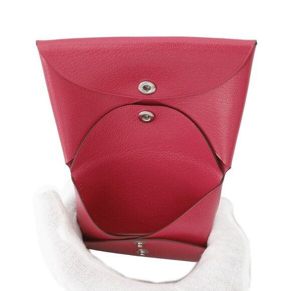 HERMES Calvi duo Chevre Shamqila Rose Extreme - Picture 7 of 8